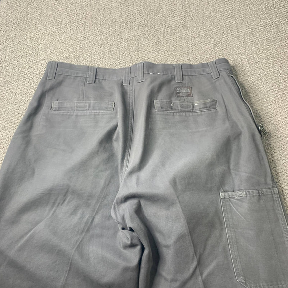 Columbia‎ Mens Pants Size 38 Gray Canvas Straight Leg Hiking Pockets Outdoor - Picture 5 of 13